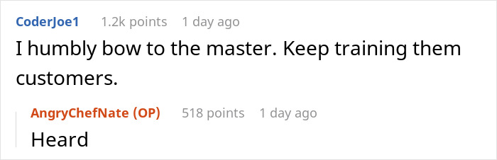 People Are Loving This Chef For Treating Customers’ Ridiculous Requests With Perfect Pettiness