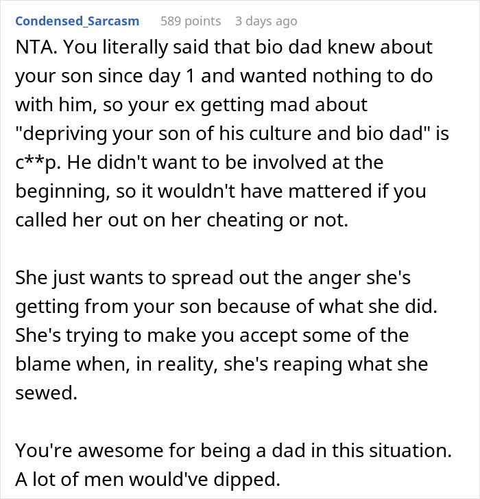 Guy Raises His Son Even Though He Knows He's Not His, Ex Is Livid He Found Out Somehow Guy Raises His Son Even Though He Knows He's Not His, Ex Is Livid He Found Out Somehow