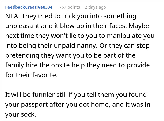 Teenager Hides Passport In Her Sock When She Realizes She Will Have To Babysit During The Trip Teenager Hides Passport In Her Sock When She Realizes She Will Have To Babysit During The Trip