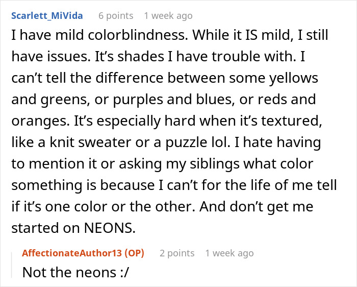 'Karen' Makes Fun Of Employee For Being Colorblind, He Makes Sure She Regrets It 'Karen' Makes Fun Of Employee For Being Colorblind, He Makes Sure She Regrets It