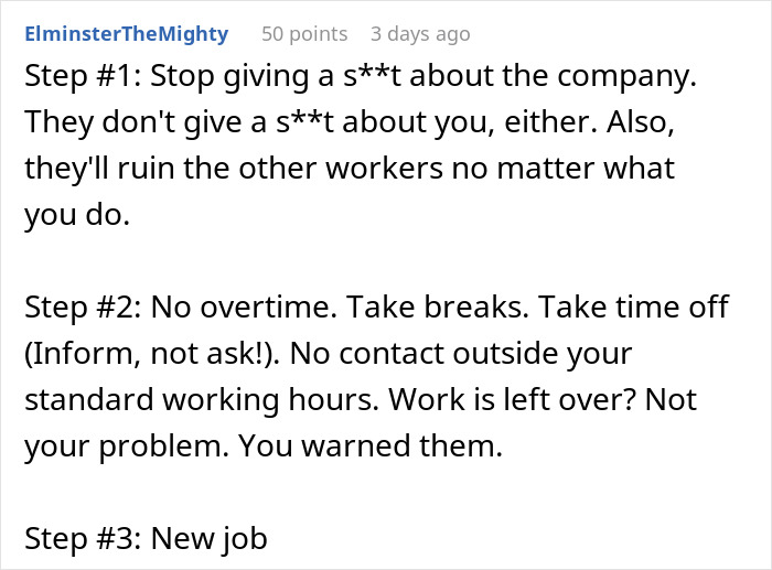 The Internet Tells Worker To Run For The Hills After She Shares What Her Boss Told Her The Internet Tells Worker To Run For The Hills After She Shares What Her Boss Told Her