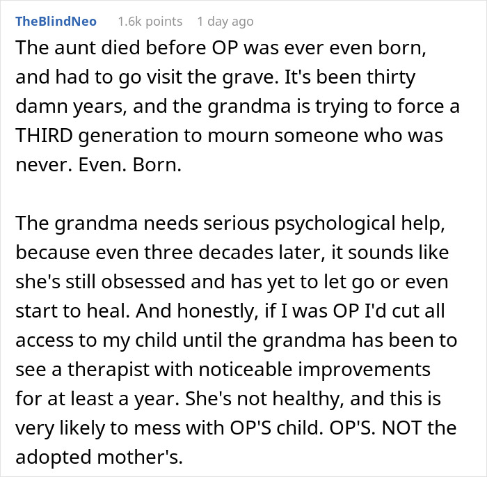 Woman Had To Visit Mom’s Miscarriage Grave All Her Youth, Loses It When Her Kid Gets Forced Too Woman Had To Visit Mom’s Miscarriage Grave All Her Youth, Loses It When Her Kid Gets Forced Too