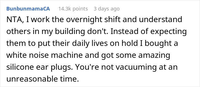 Neighbors Ask Woman To Stop Vacuuming At Noon, She Refuses And Turns To The Internet For Advice Neighbors Ask Woman To Stop Vacuuming At Noon, She Refuses And Turns To The Internet For Advice