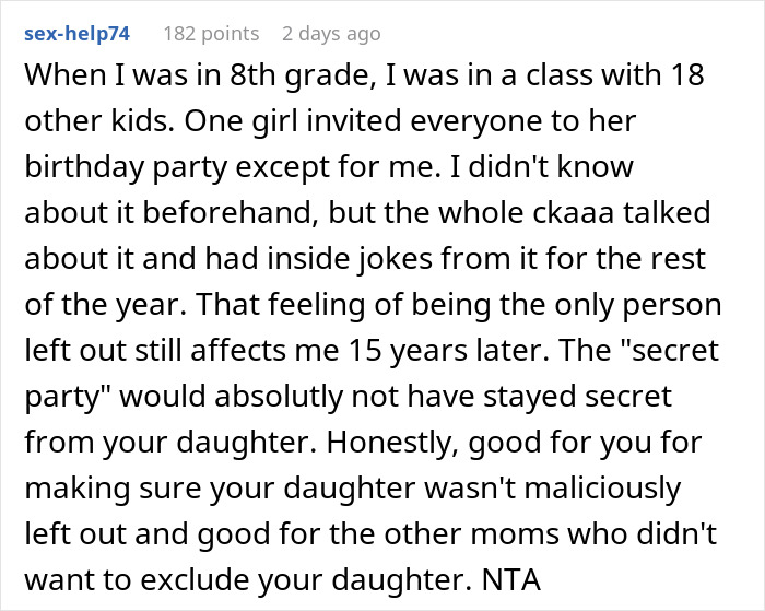 Parent Reveals Why Their Daughter Was Excluded From B-Day Party, 4 Others Forbid Their Kids From Going Parent Reveals Why Their Daughter Was Excluded From B-Day Party, 4 Others Forbid Their Kids From Going