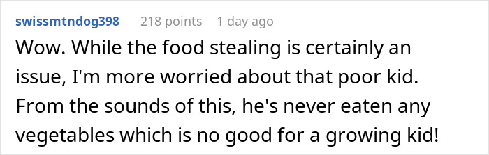 “I Put Veggies In My Food To Stop My Roommate’s Kid From Eating It. Mom Threatens Legal Action” “I Put Veggies In My Food To Stop My Roommate’s Kid From Eating It. Mom Threatens Legal Action”