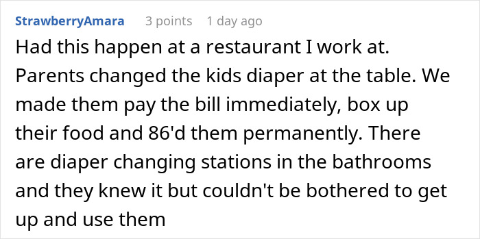 Restaurant Table Becomes Nappy Changing Station, Making Nearby Diners Nauseous Restaurant Table Becomes Nappy Changing Station, Making Nearby Diners Nauseous