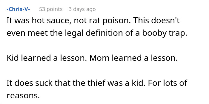 Guy Decides To Punish A Sandwich Thief, Ends Up Being At Fault As It Turns Out To Be A Kid