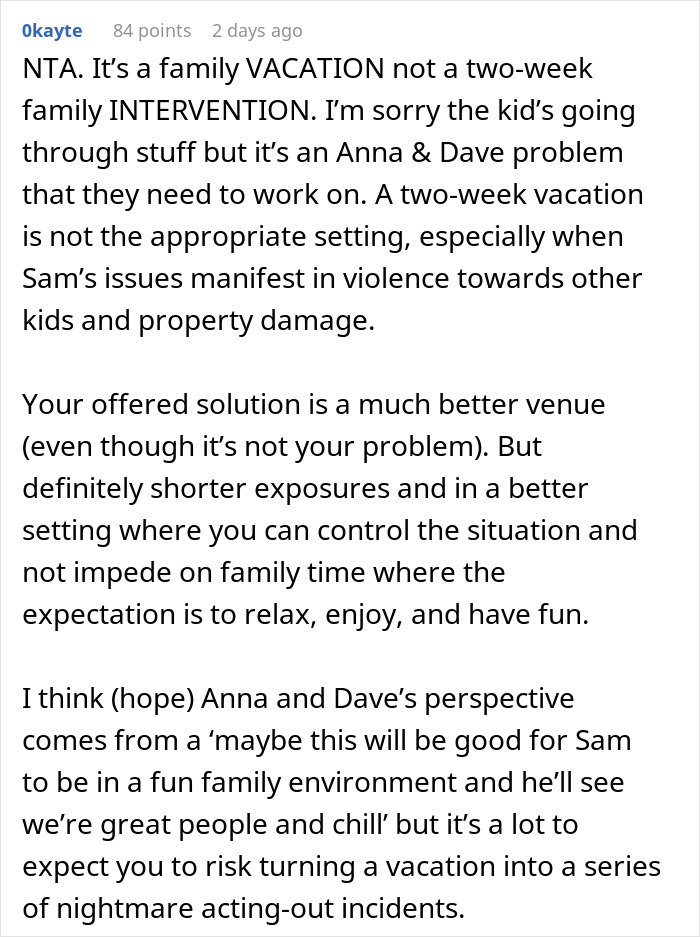 Parents Can't Control Their Son, Are Furious When He's Not Invited On Holiday Parents Can't Control Their Son, Are Furious When He's Not Invited On Holiday