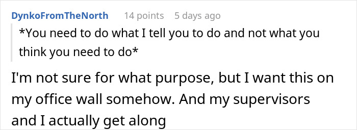 Employee Engages In Malicious Compliance To Show Their Superior That Micromanaging Is Not The Answer Employee Engages In Malicious Compliance To Show Their Superior That Micromanaging Is Not The Answer