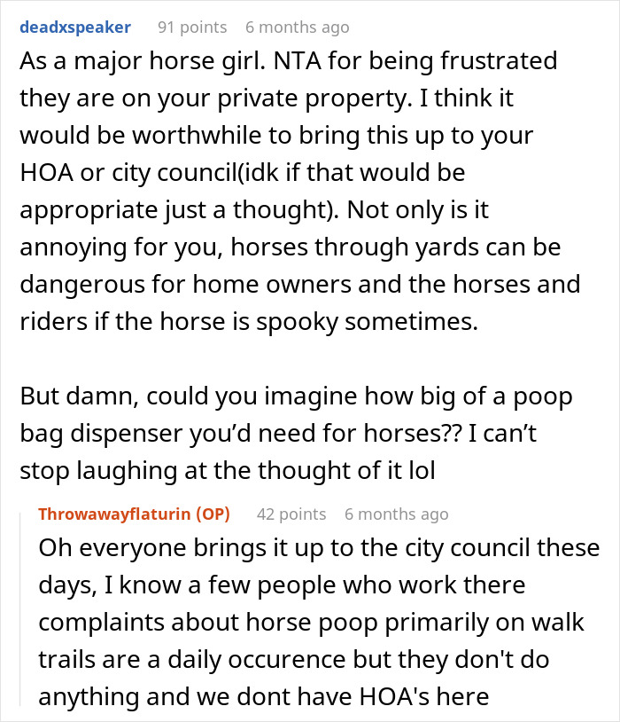 Entitled Horse Rider Made To Literally Scoop Horse Dung Into Her Backpack After Being Caught By Landowner Entitled Horse Rider Made To Literally Scoop Horse Dung Into Her Backpack After Being Caught By Landowner