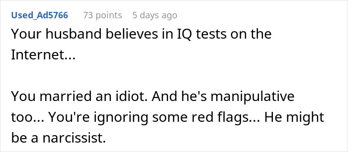 “He Denied Everything”: Woman Calls Out Husband’s Cold Behavior After IQ Test Changes Him “He Denied Everything”: Woman Calls Out Husband’s Cold Behavior After IQ Test Changes Him