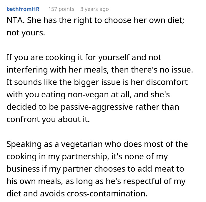 “AITA For Adding Meat To My Girlfriend’s Vegan Dishes?”