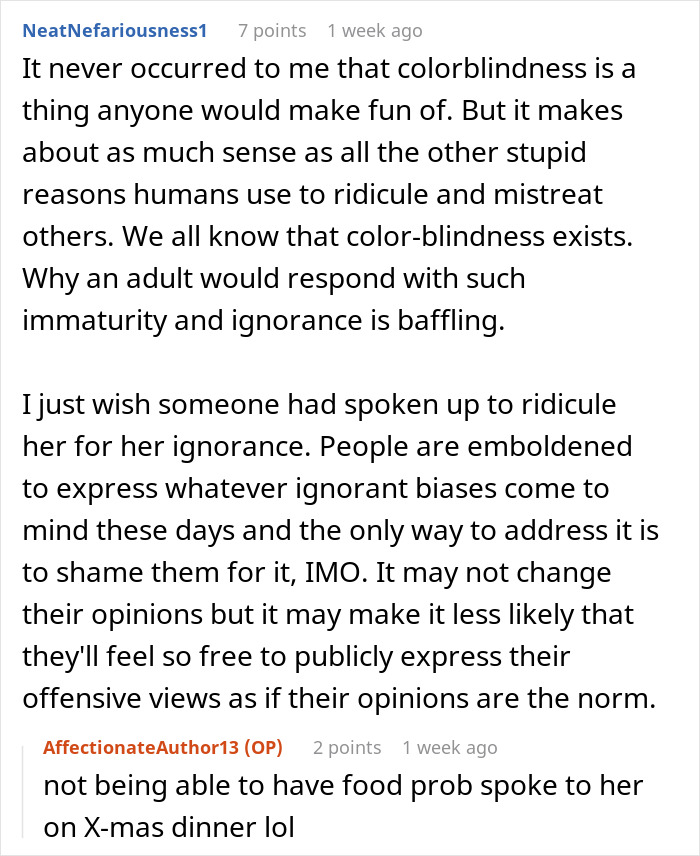 'Karen' Makes Fun Of Employee For Being Colorblind, He Makes Sure She Regrets It 'Karen' Makes Fun Of Employee For Being Colorblind, He Makes Sure She Regrets It