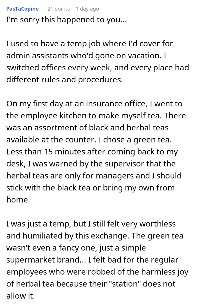 Worker Realizes How Lowly They’re Regarded After Getting Humiliated Over A Better Office Desk Worker Realizes How Lowly They’re Regarded After Getting Humiliated Over A Better Office Desk