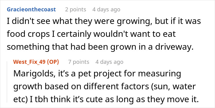 Neighbor Ruins Kid’s Botany Project Over And Over As Parents Keep Putting It In Her Parking Spot