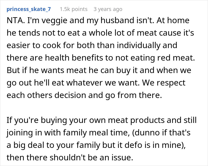 Guy Refuses To Go Vegan As Entire Family Does, Gets Hate For It Guy Refuses To Go Vegan As Entire Family Does, Gets Hate For It