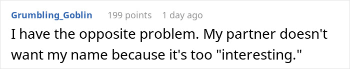 “You Could Hear A Pin Drop”: Wife Calls In-Laws’ Last Name ‘Boring’ Without Thinking Before Speaking “You Could Hear A Pin Drop”: Wife Calls In-Laws’ Last Name ‘Boring’ Without Thinking Before Speaking