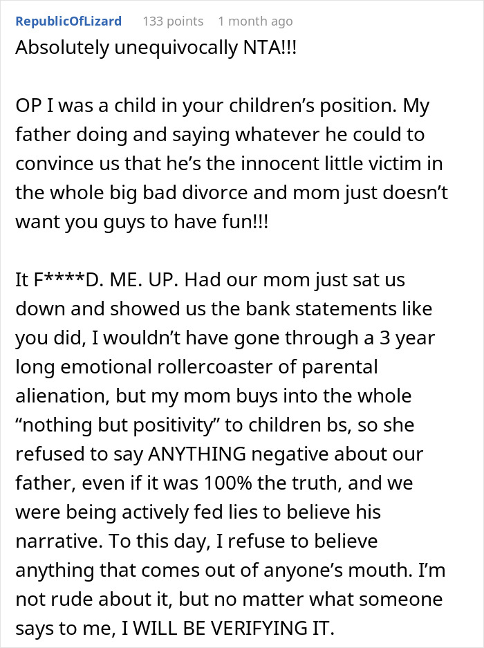Mom Is Tired Of Ex Pretending To Be ‘Fun Parent’ While She Takes Care Of Everything, Exposes Him Mom Is Tired Of Ex Pretending To Be ‘Fun Parent’ While She Takes Care Of Everything, Exposes Him