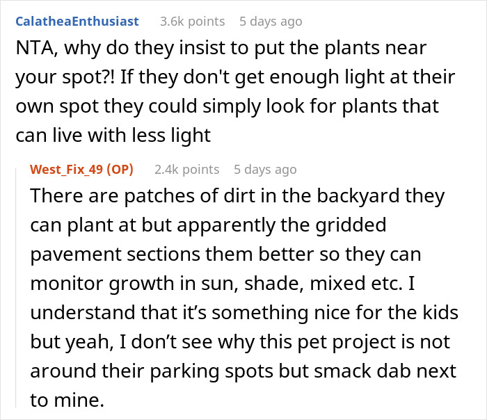 Neighbor Ruins Kid’s Botany Project Over And Over As Parents Keep Putting It In Her Parking Spot