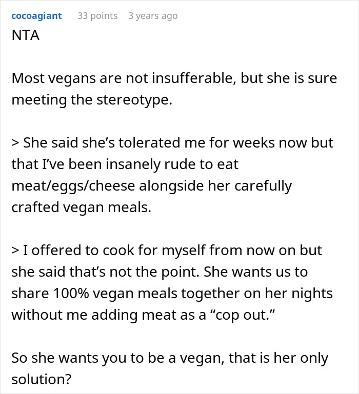 “AITA For Adding Meat To My Girlfriend’s Vegan Dishes?”