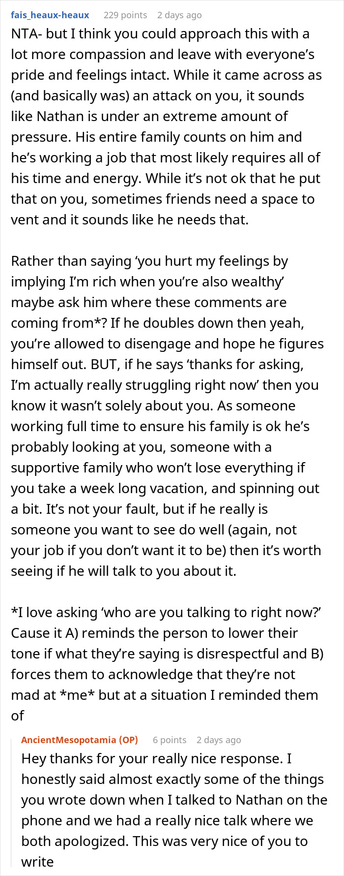 Guy Gets Into A Heated Argument With Formerly Poor Friend About Privilege, Rekindles His Friendship Guy Gets Into A Heated Argument With Formerly Poor Friend About Privilege, Rekindles His Friendship