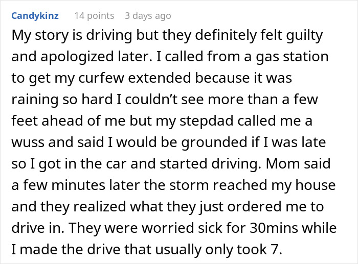 11 Y.O. Walks Home In A Hurricane After Dad Tells Him Off For Calling Sitter To Pick Him Up 11 Y.O. Walks Home In A Hurricane After Dad Tells Him Off For Calling Sitter To Pick Him Up