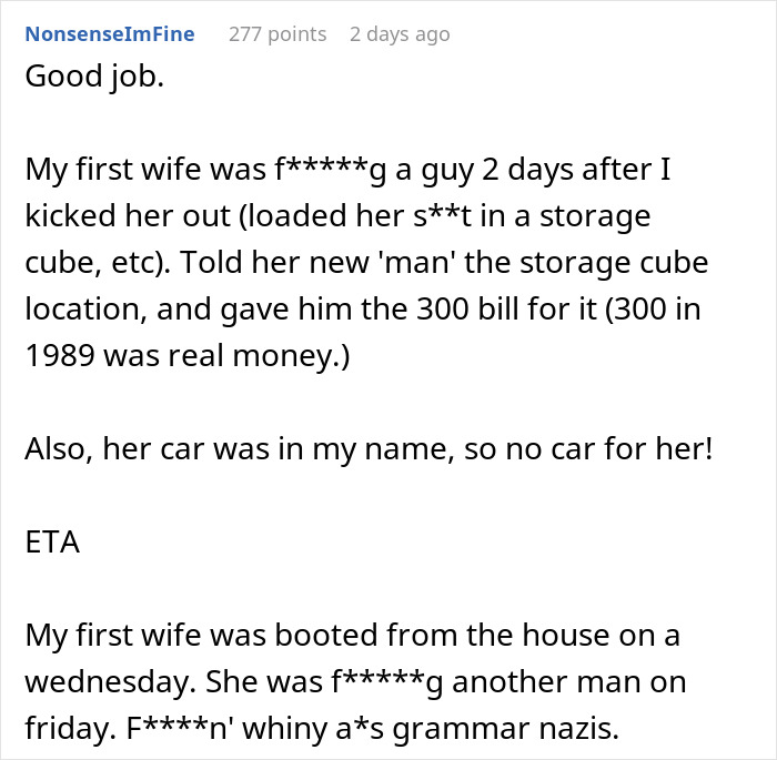Person Gives Guy His Ex Girlfriend, Horrible Job And Bad Home As Revenge Person Gives Guy His Ex Girlfriend, Horrible Job And Bad Home As Revenge