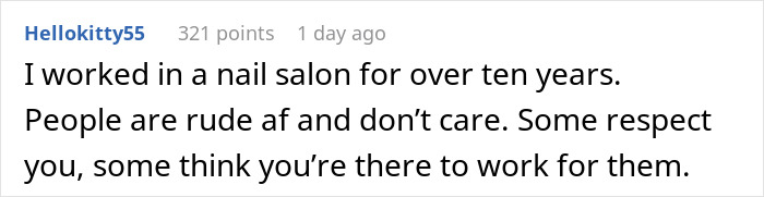 Poster Receives Mixed Reactions After Sharing How They Taught Entitled Nail Salon Clients A Lesson Poster Receives Mixed Reactions After Sharing How They Taught Entitled Nail Salon Clients A Lesson