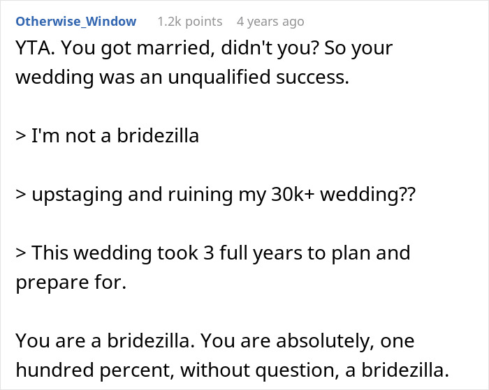 Bride Turns To The Net For Sympathy After Her Wedding Was ‘Ruined’, Gets A Reality Check Instead Bride Turns To The Net For Sympathy After Her Wedding Was ‘Ruined’, Gets A Reality Check Instead