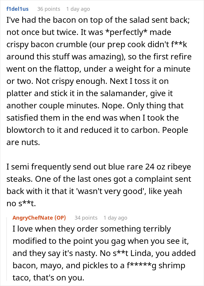 People Are Loving This Chef For Treating Customers’ Ridiculous Requests With Perfect Pettiness