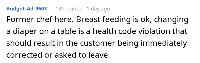 Restaurant Table Becomes Nappy Changing Station, Making Nearby Diners Nauseous Restaurant Table Becomes Nappy Changing Station, Making Nearby Diners Nauseous