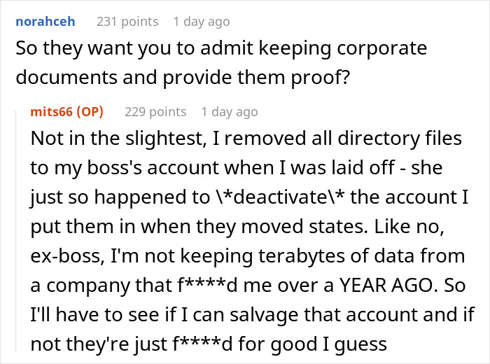Person Gets Axed 30 Mins Before Clocking Out, A Year Later Is Offered Cash To Get Back Vital Files Person Gets Axed 30 Mins Before Clocking Out, A Year Later Is Offered Cash To Get Back Vital Files