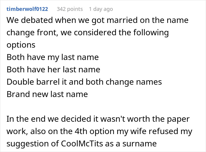 “You Could Hear A Pin Drop”: Wife Calls In-Laws’ Last Name ‘Boring’ Without Thinking Before Speaking