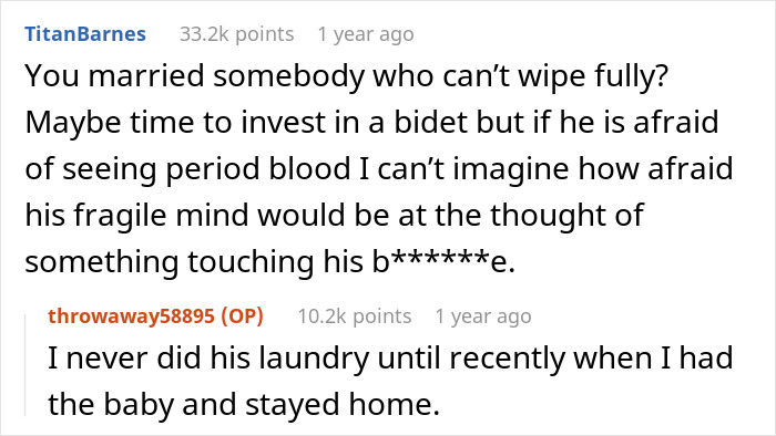 Man Judges Bloody Pads, Not Realizing They Are Due To Giving Birth, Wife Tells Him To Wipe Better