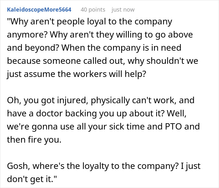 Employee Is Ready To Return To Work After Injury, Is Informed That They Already Have A Replacement