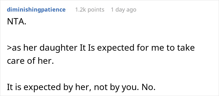 19 Y.O. Says No To Taking Care Of Mom Post Wrist Surgery, Asks If She’s A Jerk 19 Y.O. Says No To Taking Care Of Mom Post Wrist Surgery, Asks If She’s A Jerk