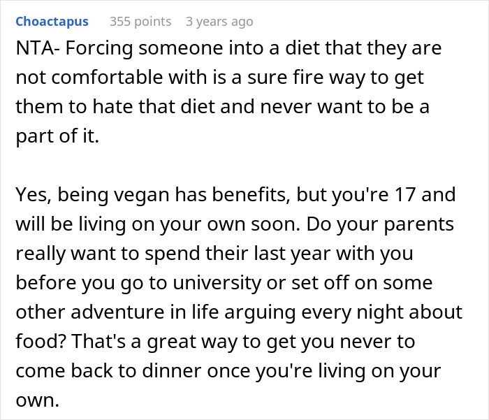 Guy Refuses To Go Vegan As Entire Family Does, Gets Hate For It