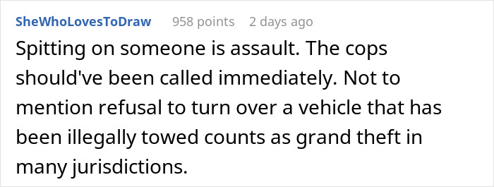 "The Employee Spit In His Face": GF Gets Revenge On Tow Company That Wrongfully Towed Her BF's Car