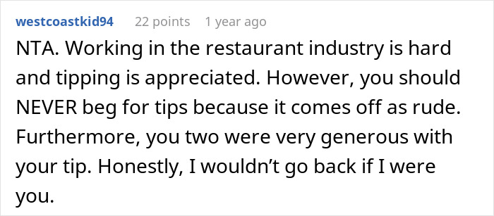 Couple Takes Back $50 Tip After The Waiter Complains It’s Not Enough