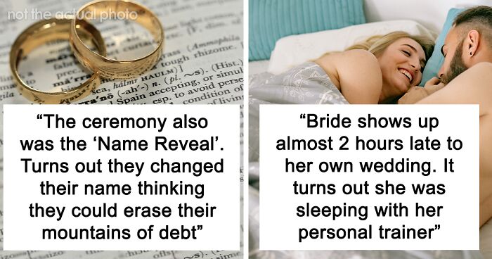 “What’s The Cringiest Thing You’ve Seen A Bride And Groom Do For Their Wedding?” (40 Answers)