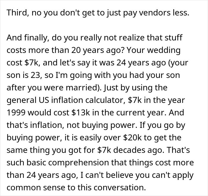 Dad Wants Son To Throw A Wedding For Under $10k Like He Did In The ‘80s, Gets Brought Back To 2023 Dad Wants Son To Throw A Wedding For Under $10k Like He Did In The ‘80s, Gets Brought Back To 2023