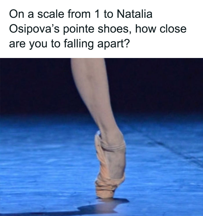 Natalia osipova's pointe shoes meme