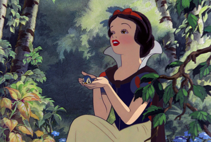 Snow White in the forest 