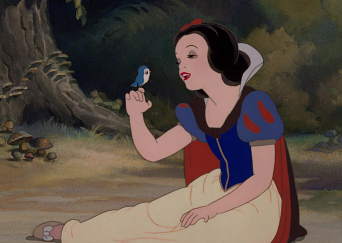 Snow White in the forest 