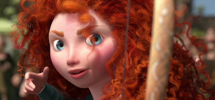 Merida shooting from a bow