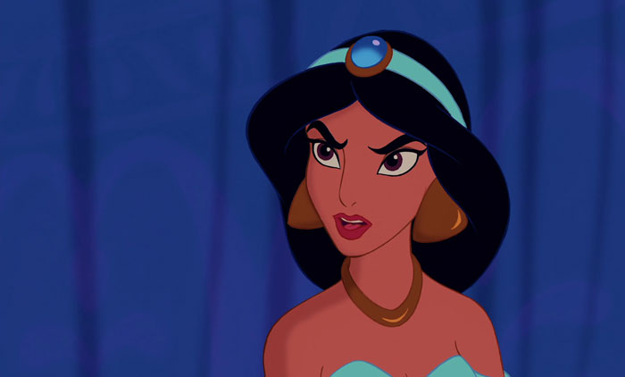 Jasmine looking annoyed