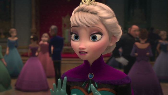 Elsa in Arendelle castle