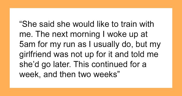 Girlfriend Is Furious Her Boyfriend Ditched Her During A 5K Run To “Have A Better Time”