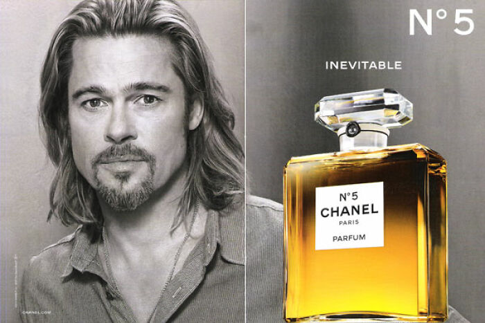 Brad Pitt For Chanel No.5