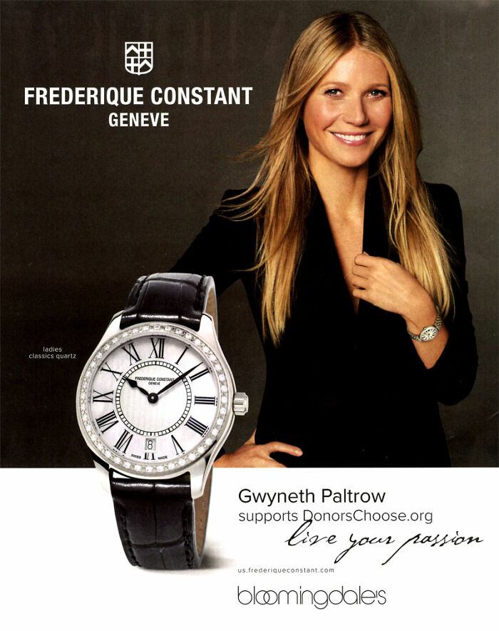 Gwyneth Paltrow For Frederique Constant